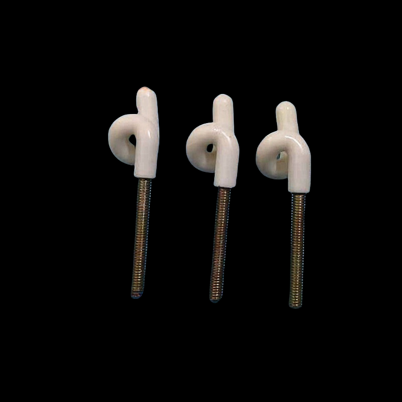 Aluminum 99 porcelain wire guide Wire guide pig tail ceramic wear-resistant bent hook (5).png